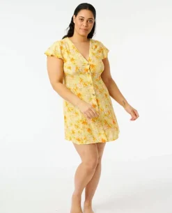Vestido Summer Rain Com Botões