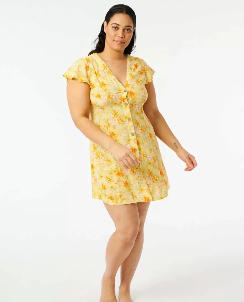 Vestido Summer Rain Com Botões